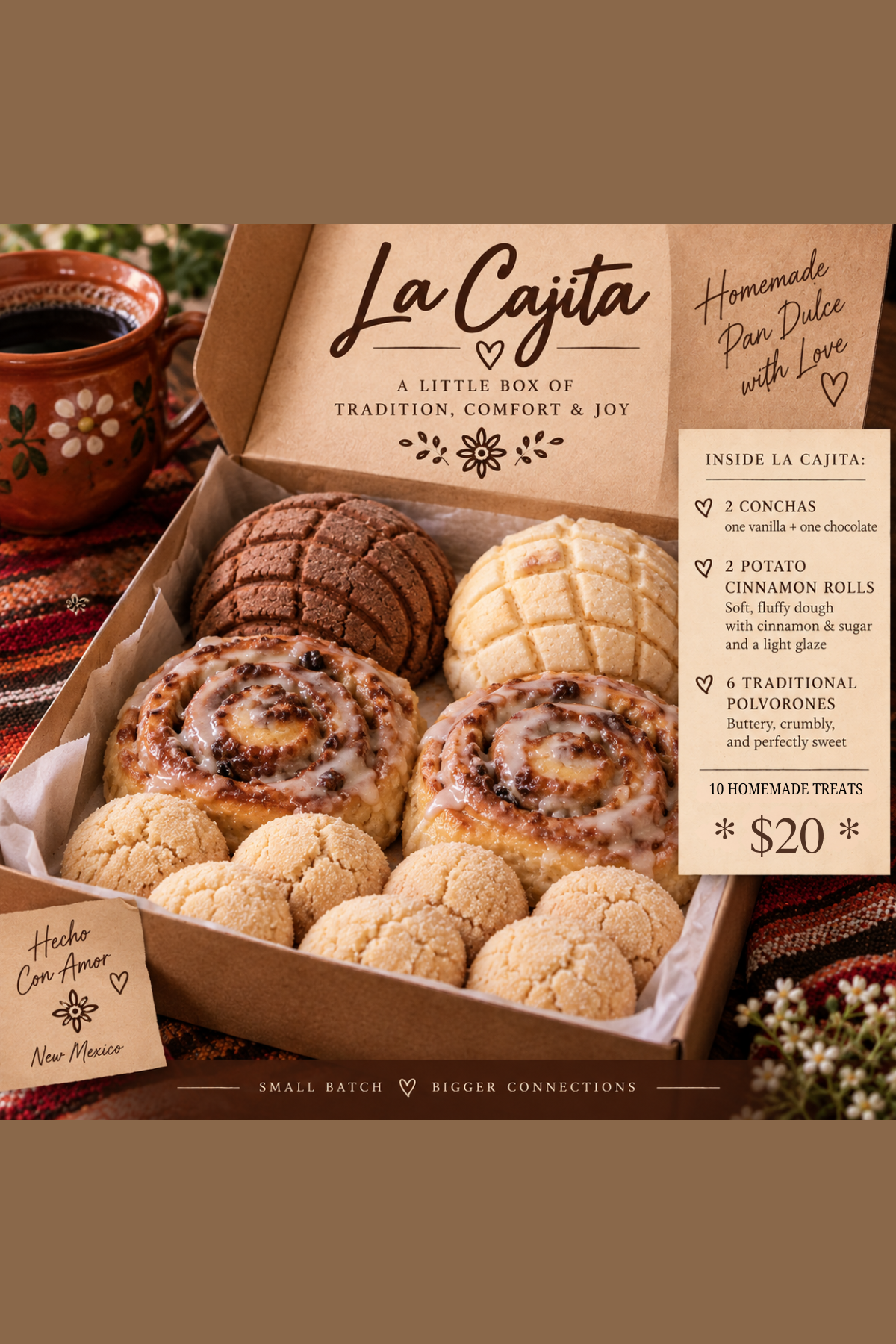 La Cajita - Homemade Pan Dulce Box
