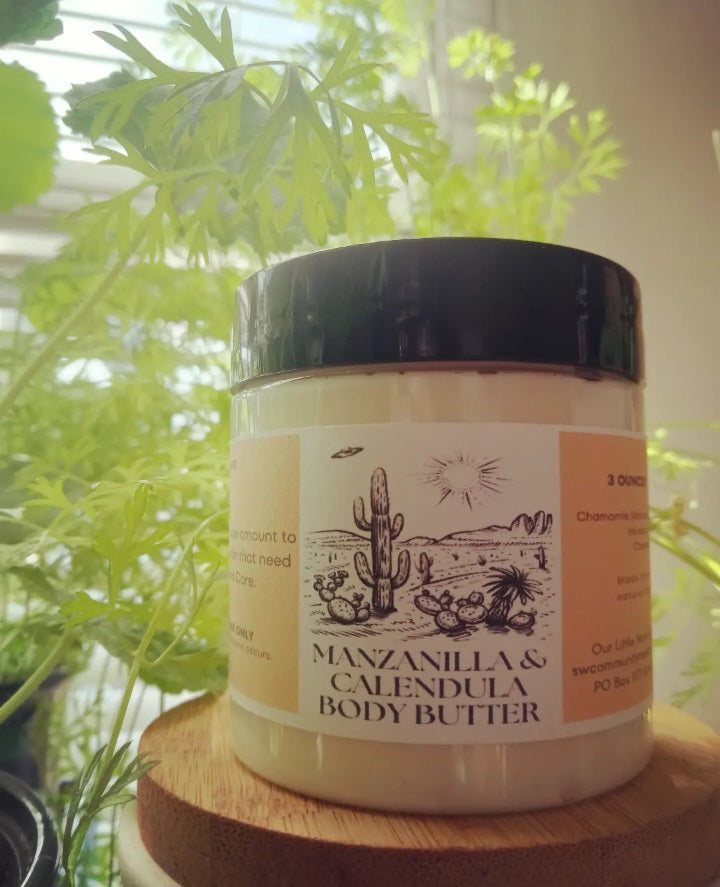 3 OZ Manzanilla & Calendula Body Butter (Chamomile & Calendula)