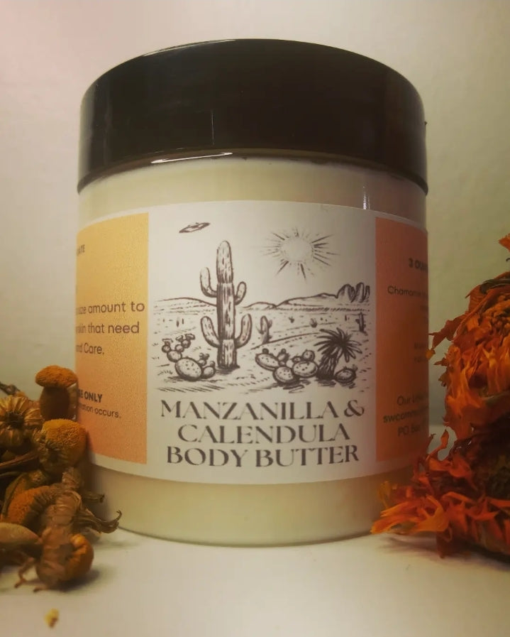 3 OZ Manzanilla & Calendula Body Butter (Chamomile & Calendula)