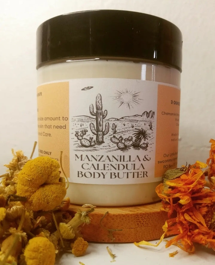 3 OZ Manzanilla & Calendula Body Butter (Chamomile & Calendula)
