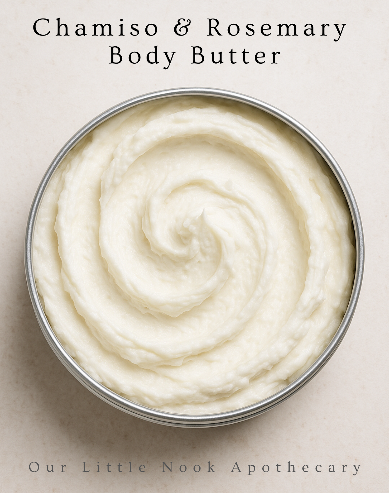 Chamiso & Rosemary Body Butter.