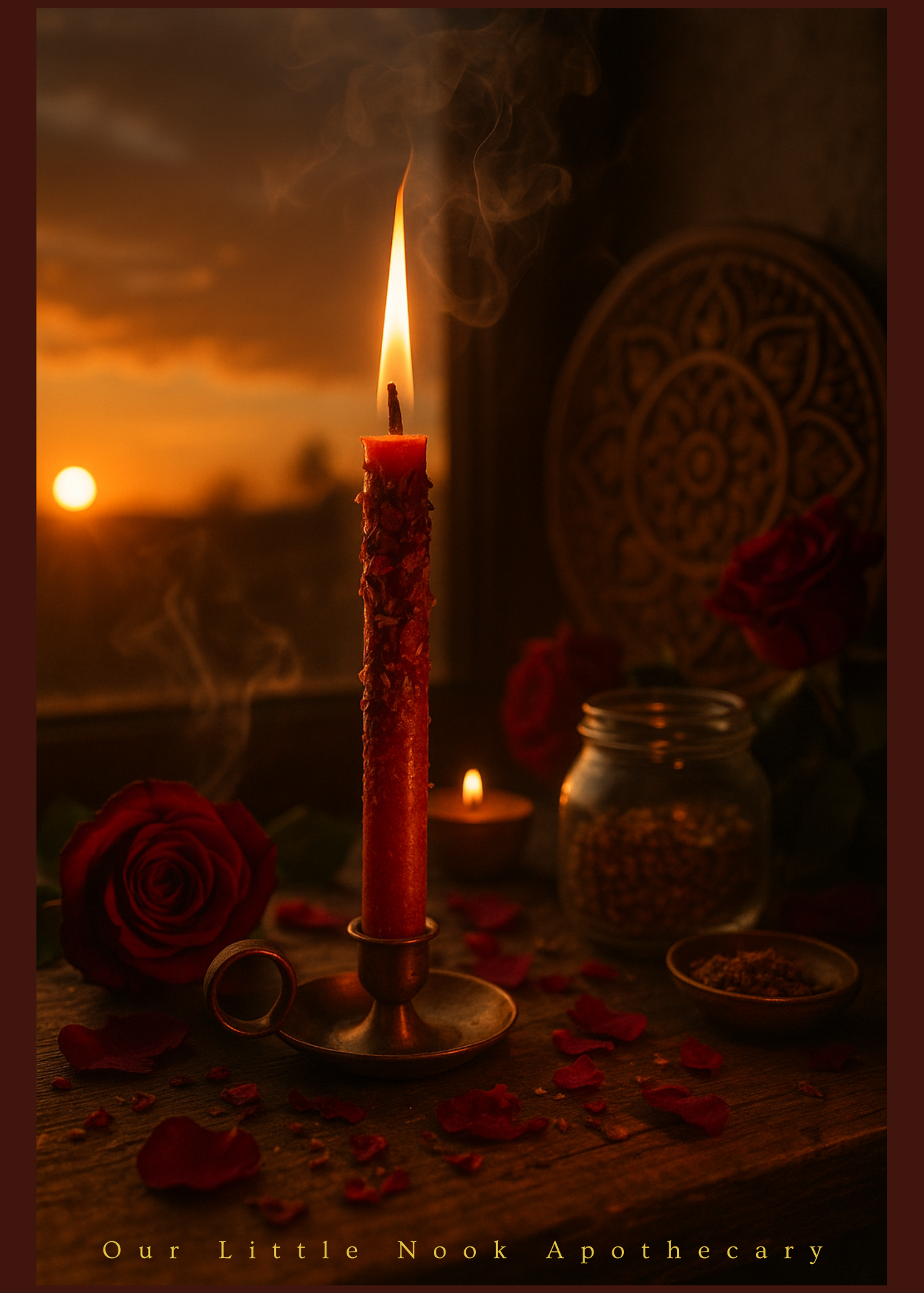 Corazon - Rose & Sandalwood Hand-Dipped Candle