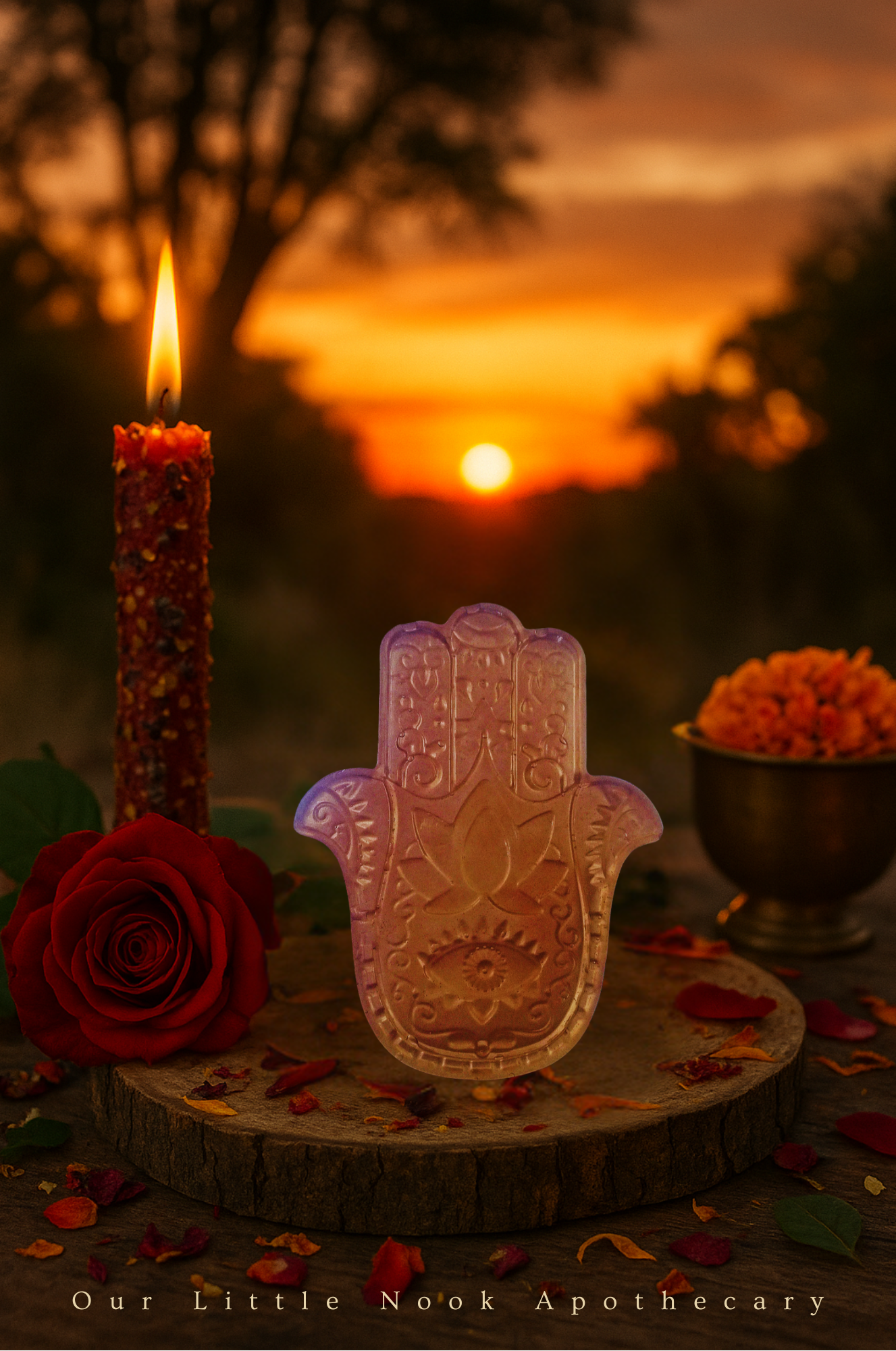 Corazón Sagrado – Sandalwood & Rose Ritual Soap