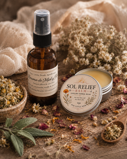 Desert Summer Care Pair | Sol Relief Balm + Bruma de Miel y Flor