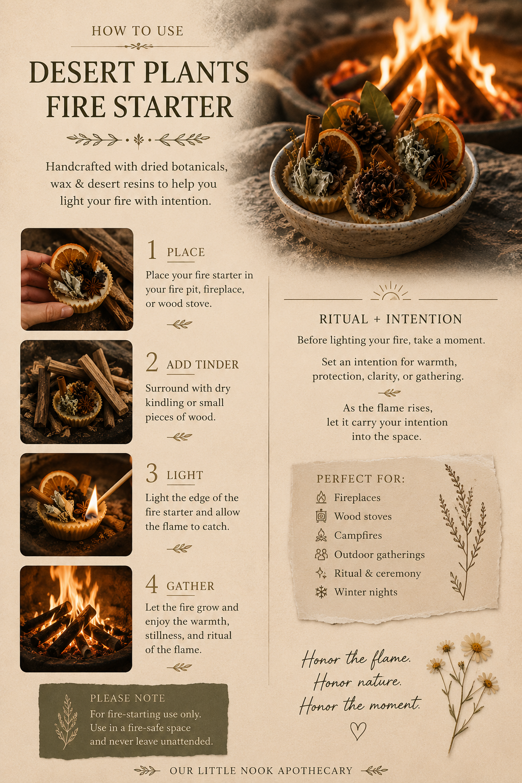 Desert Plants Fire Starter