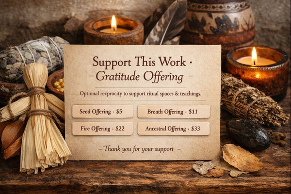 Support This Work · Gratitude Offering – Our Little Nook Apothecary LLC