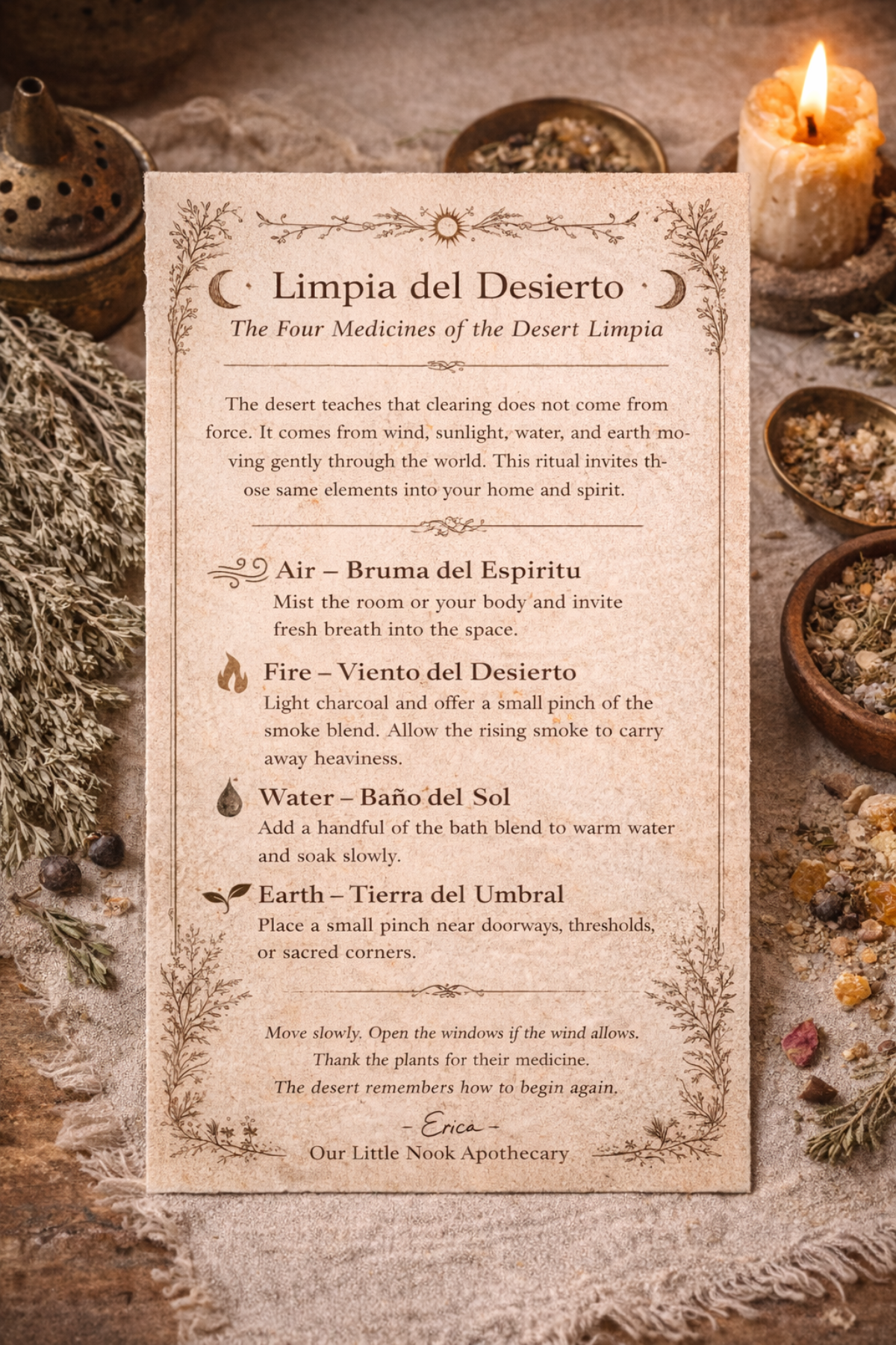 Limpia del Desierto - Desert Ritual Cleansing Kit