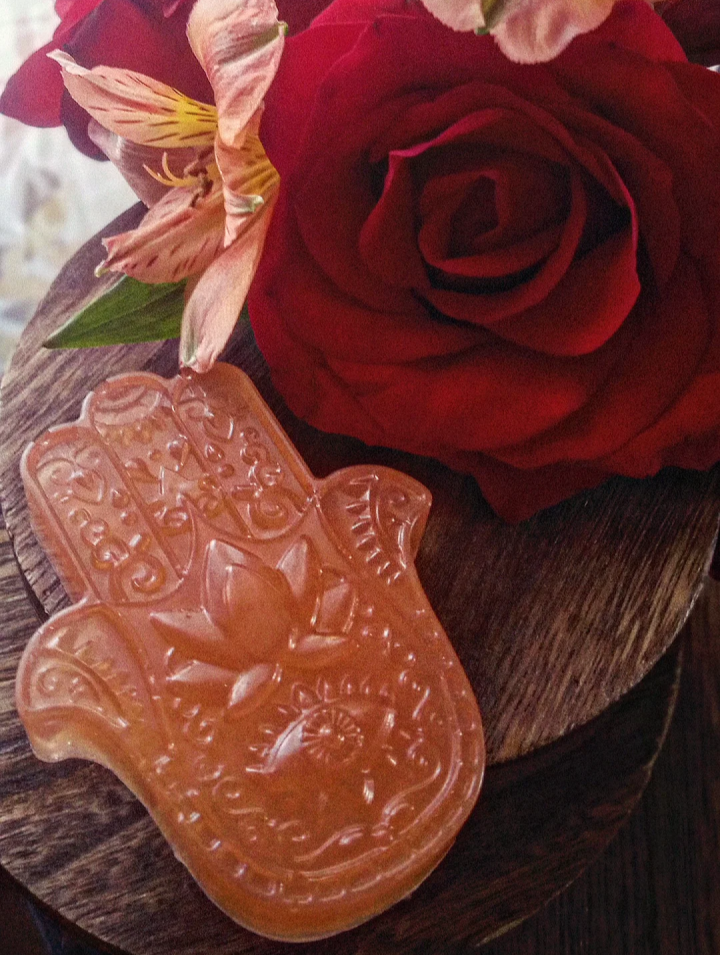 Corazón Sagrado handmade rose and sandalwood ritual soap