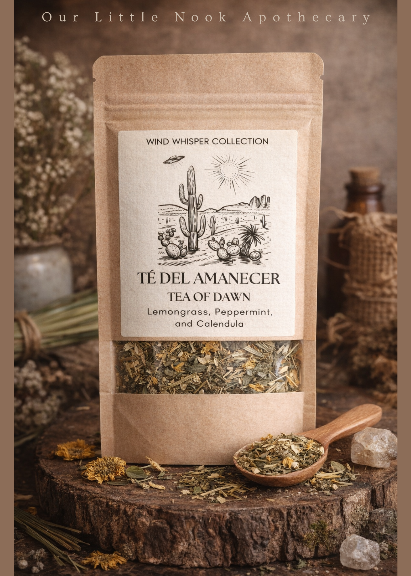 Tea package labeled 'Té del Amanecer' 