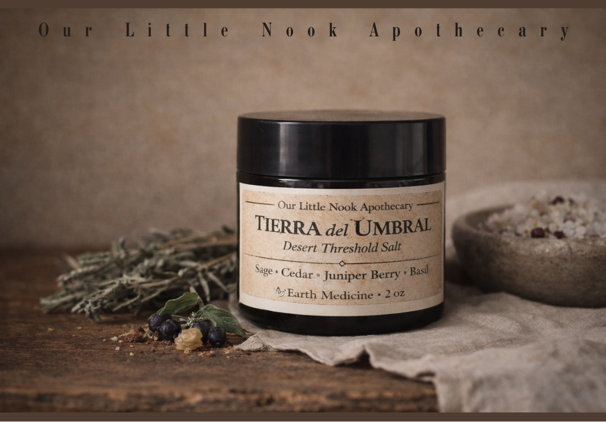 Jar of Tierra del Umbral from Our Little Nook Apothecary 
